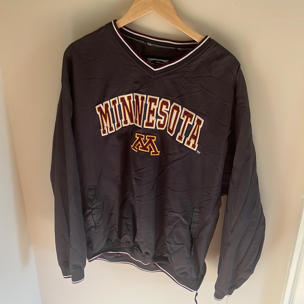 University of Minnesota Stadium Athletics Windbreaker crewneck
